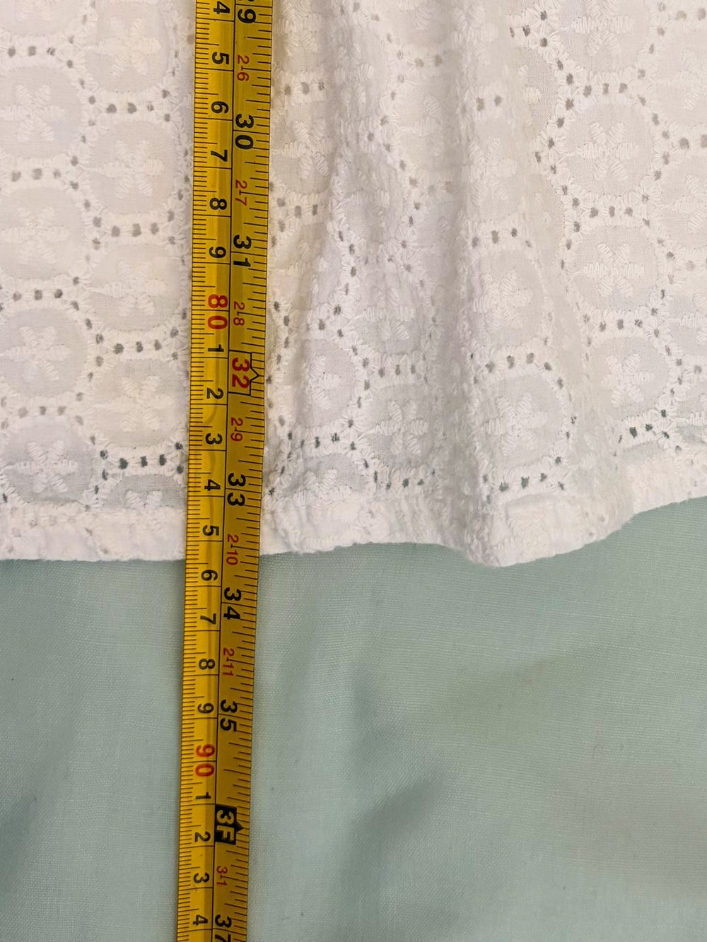 Joie White Cotton Dress Size Small Eyelet Lace Pattern Mini Dress Cottagecore - Picture 10 of 10